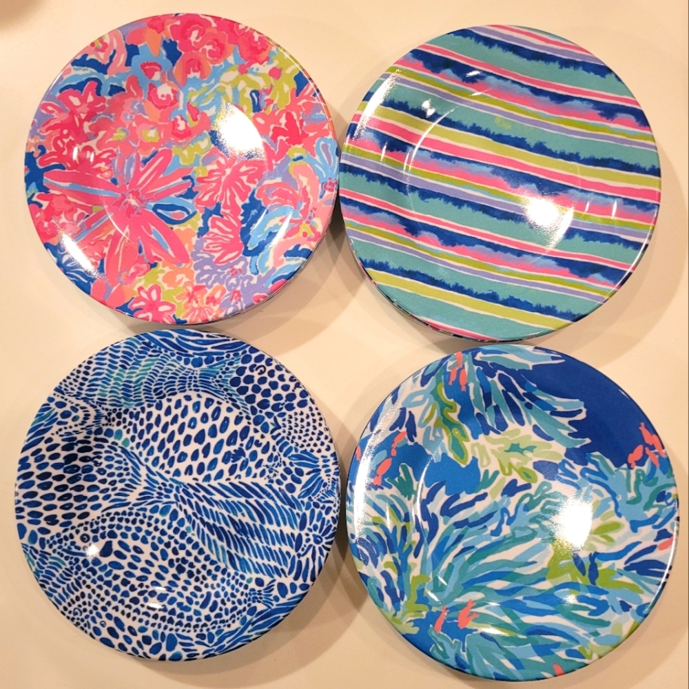 💞  NWOT 8 Lilly Pulitzer Melamine plates